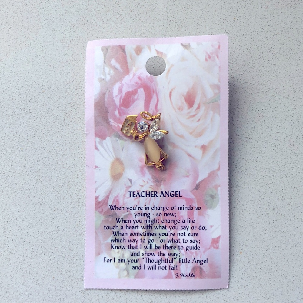 Teacher angel pin